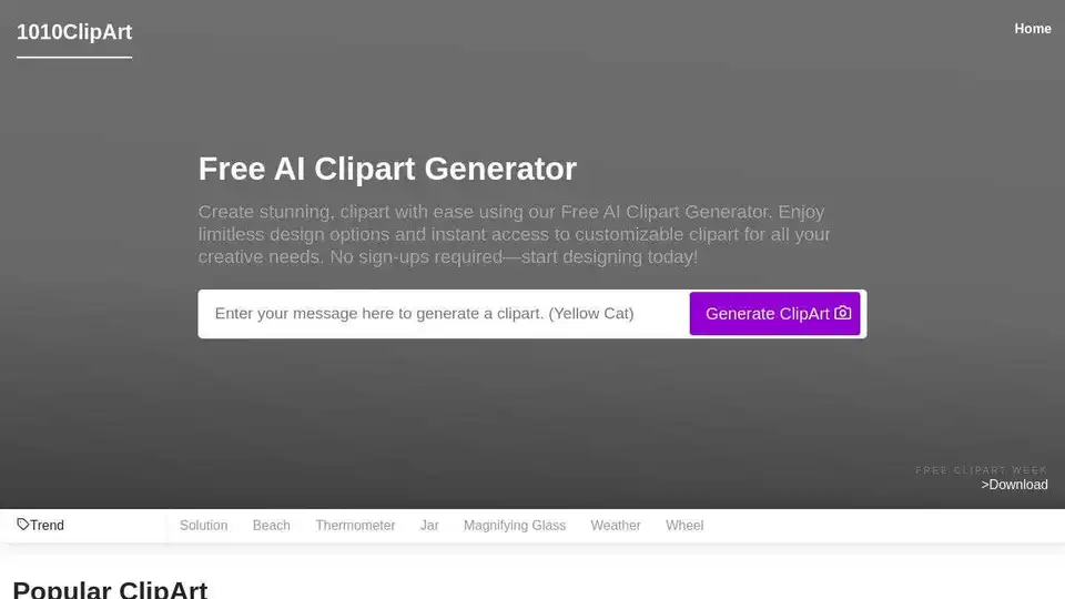 Free AI Clipart Generator