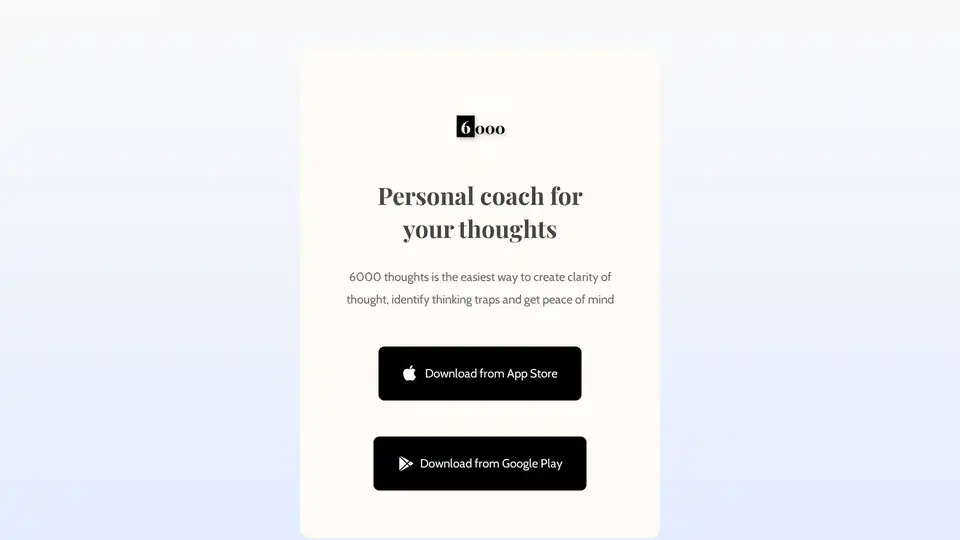 6000 thoughts