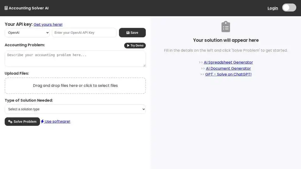 Accounting Solver AI