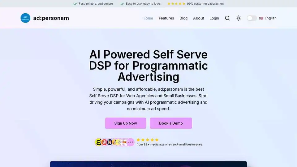 Entdecken Sie die Kraft des Selbstbedienungs-DSP von ad:personam. Kontrollieren Sie Ihre programmatic-Kampagnen mit KI und ohne Mindestausgaben.