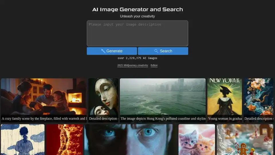 AI Image Generator and Search