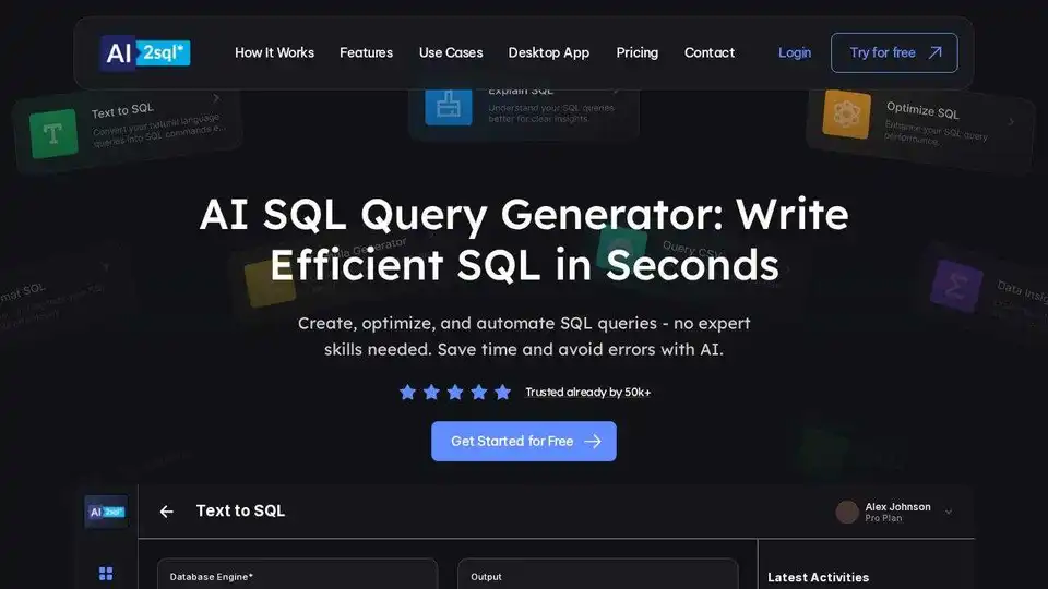 SQL Query Builder & Generator - AI Powered Database Assistant