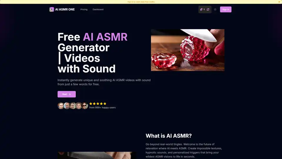AI ASMR ONE