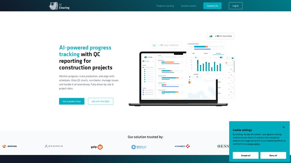 AI Clearing: AI-Powered Construction Progress Tracking & QC