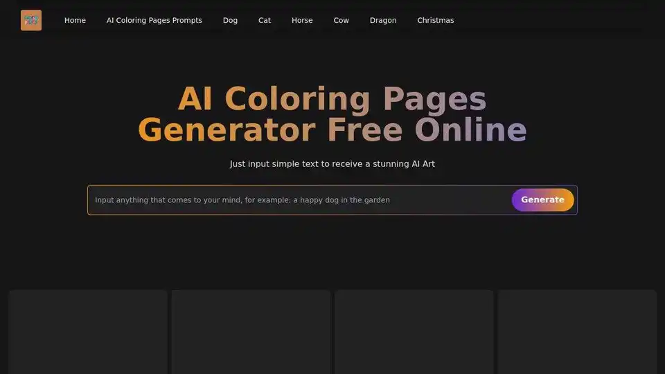 AI Coloring Pages Generator Free Online