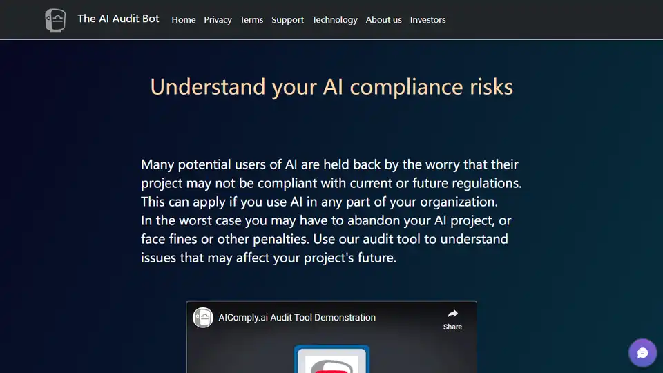 AIComply AI Audit Tool