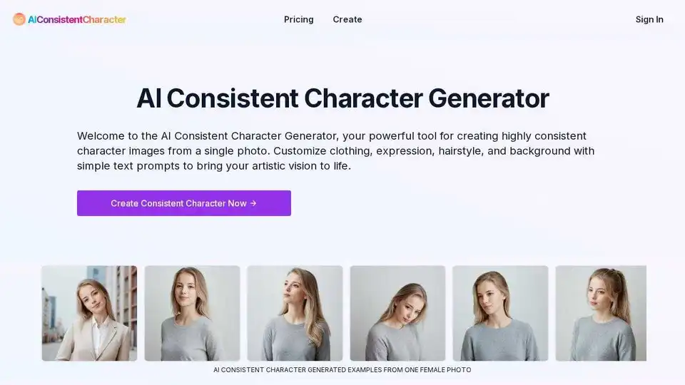 Consistent Character Generator