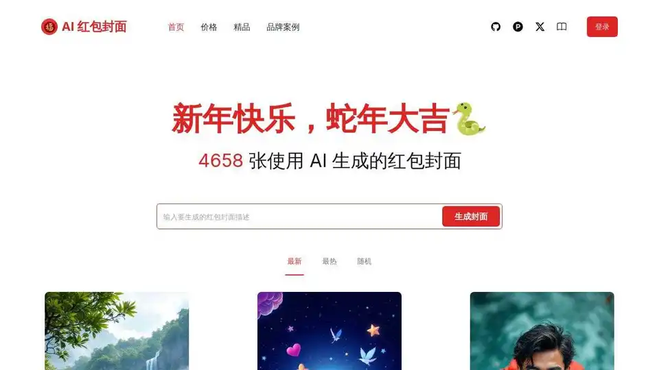 AI 红包封面生成器