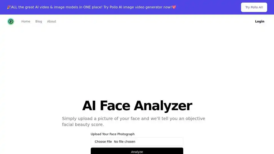 AI Face Analyzer-Beauty Score Calculator