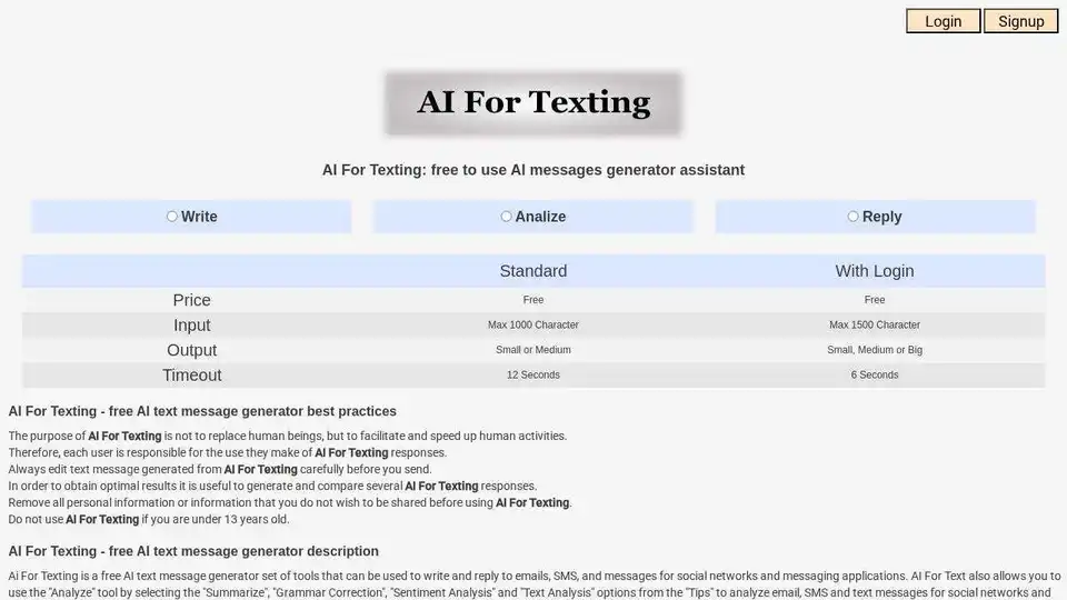 AI For Texting