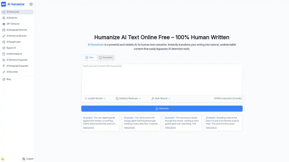 AI Humanizer is a powerful tool that transforms robotic AI-generated text into natural, human-like language. It supports long texts, offers unlimited free usage, and requires no sign-up. Ideal for students, content creators, freelancers, and business professionals.