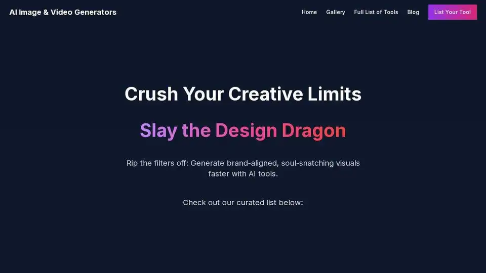 AI Image & Video Generators