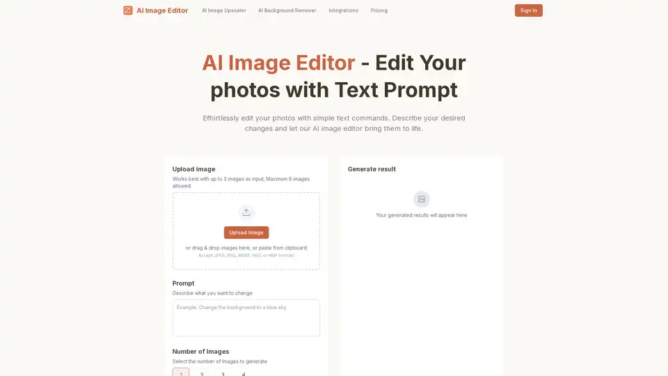 AI Image Editor