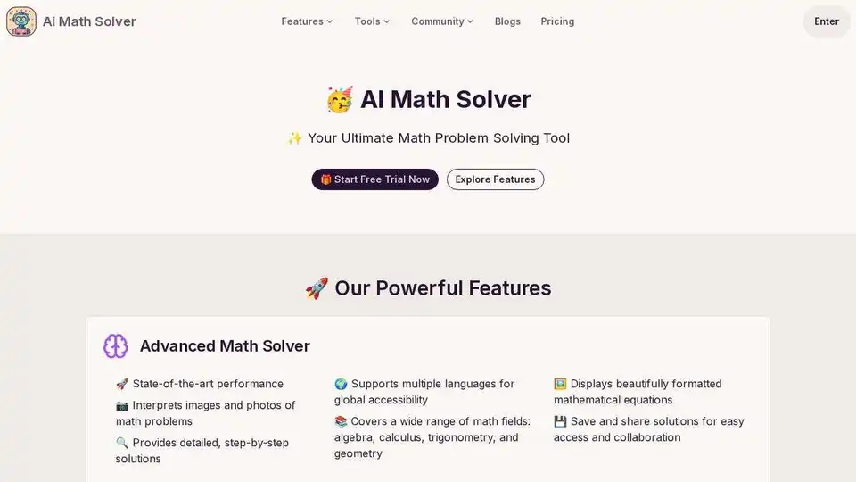 AI Math Solver