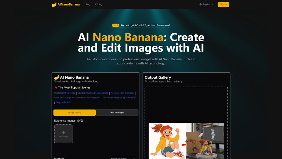 AI Nano Banana: Plataforma de edición y generación de imágenes con IA