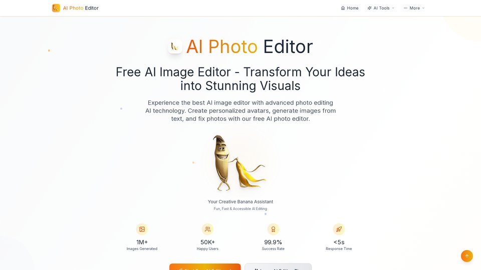 Free AI Photo Editor - Best AI Image Editor & Photo Editing Tool Online
