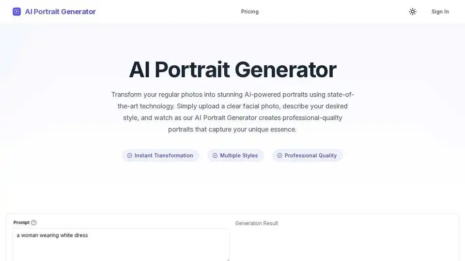 AI Portrait Generator