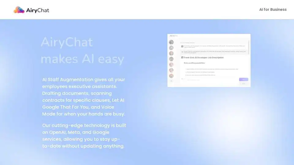 AiryChat AI Assistants