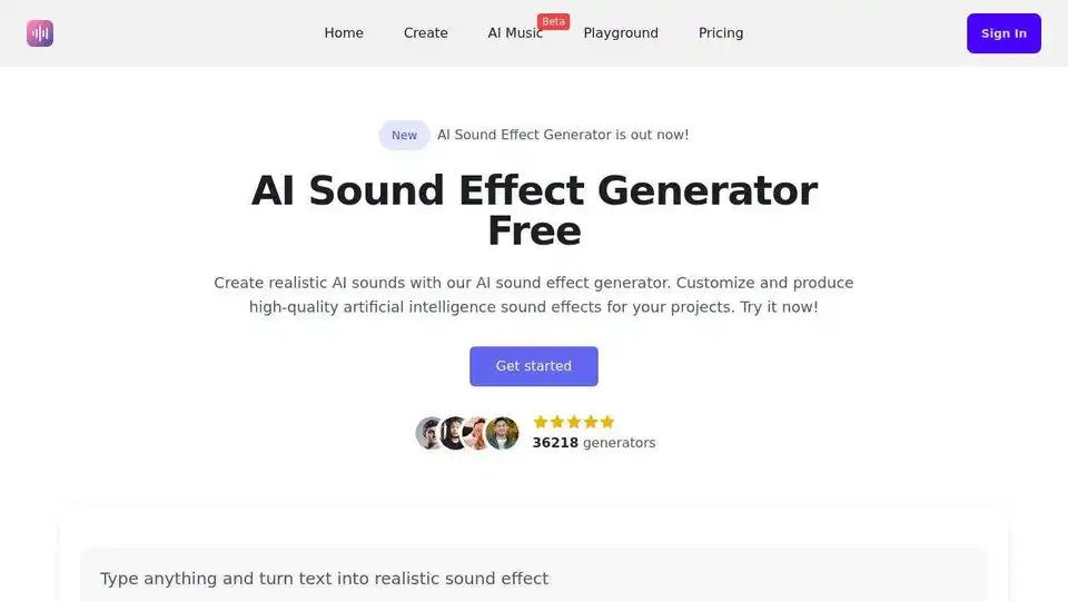 AI Sound Effect Generator Free & Text To Sound Effect