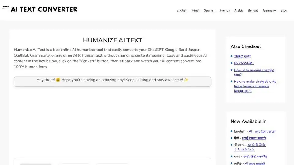 Humanize AI Text