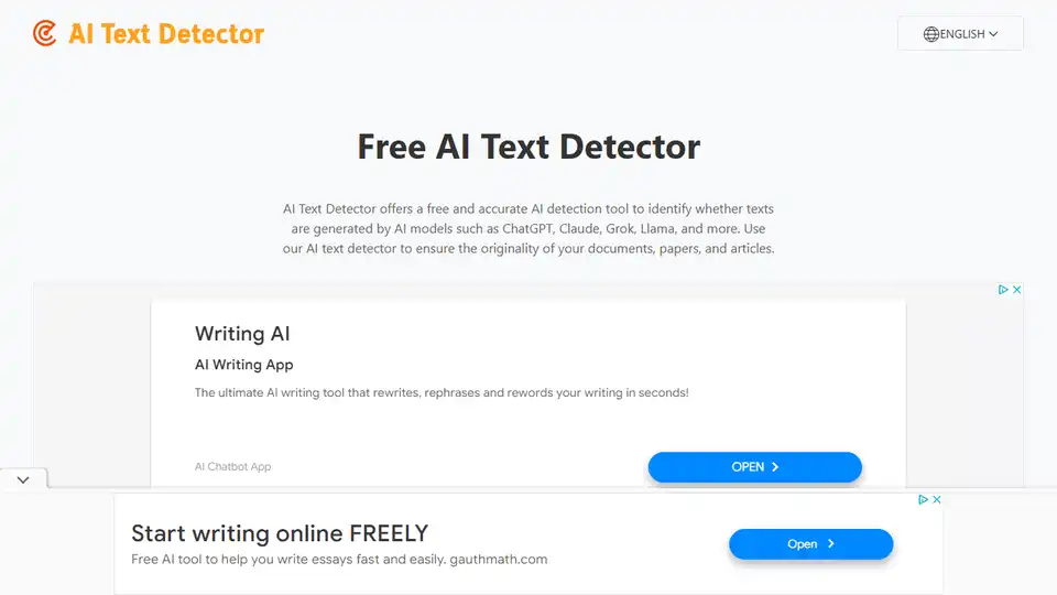 AI Text Detector