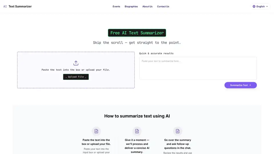 AI Text Summarizer
