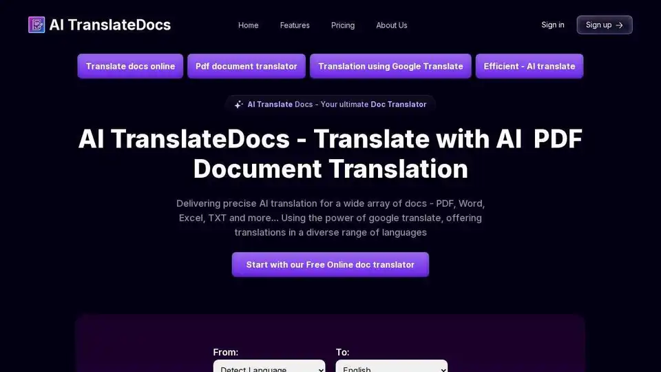AI TranslateDocs