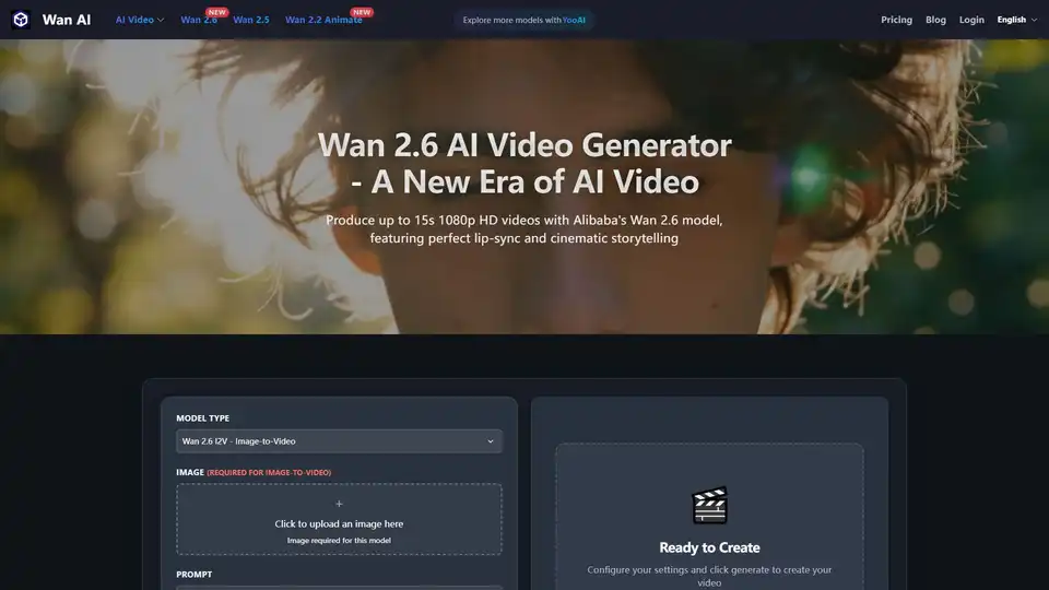 Wan 2.6 es el modelo de video AI insignia de Alibaba que ofrece generación 1080p de 15s, sincronización labial perfecta y narrativa multitorso.