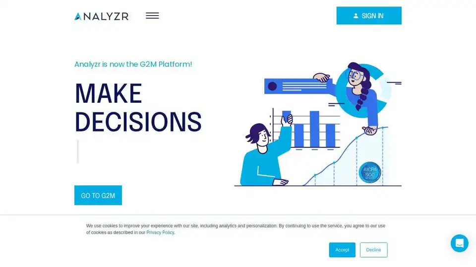 Analyzr makes predictive analytics and machine learning simple, enabling B2B sales and marketing analytics for midmarket and enterprise customers.