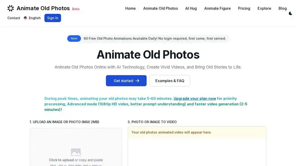 Animate Old Photos