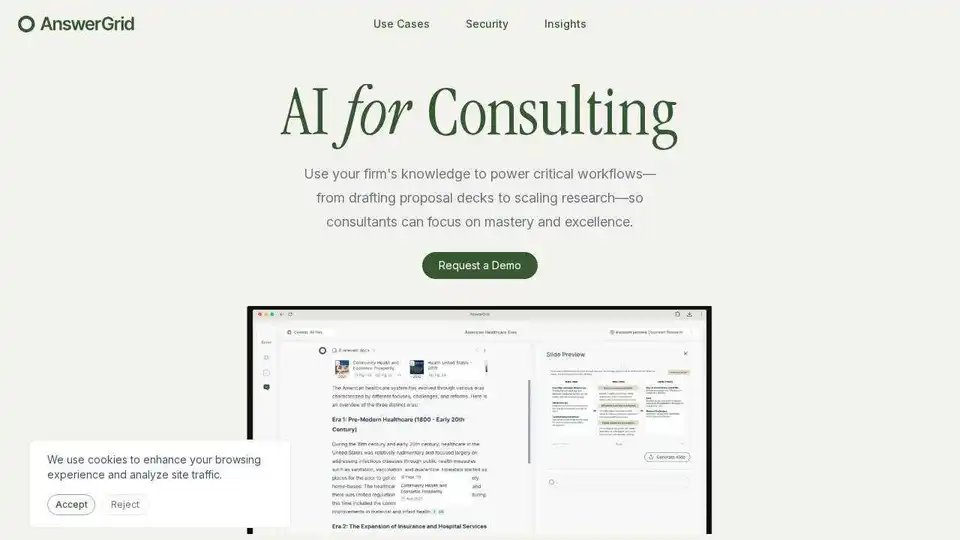 AnswerGrid - AI for Consulting