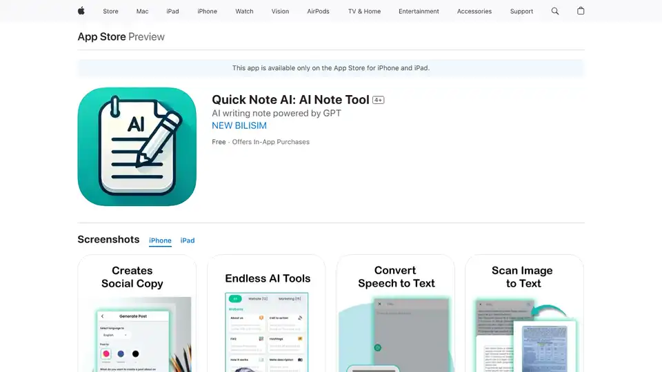 Quick Note AI