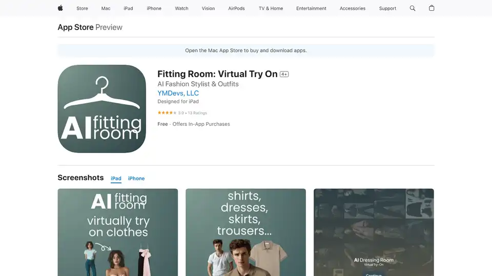 Fitting Room: Virtual Try On
