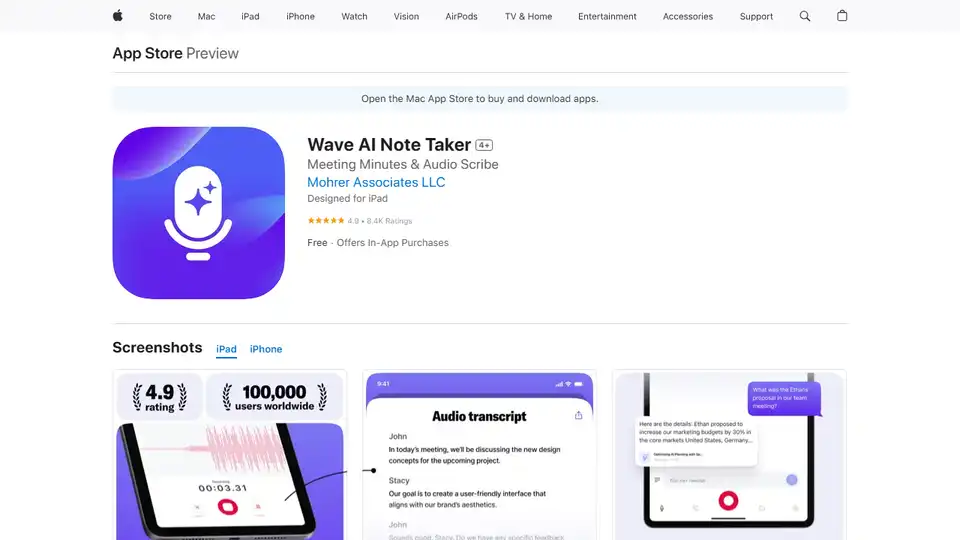 Wave AI Note Taker