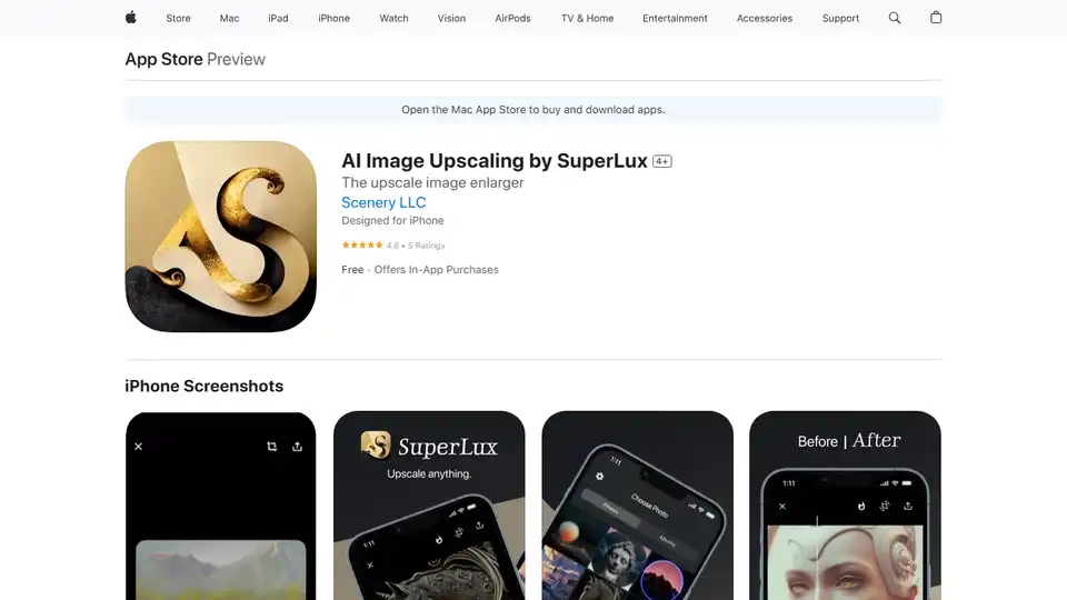 AI Image Upscaling by SuperLux