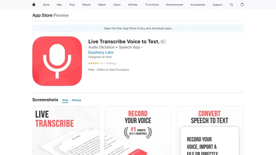 Live Transcribe Voice to Text