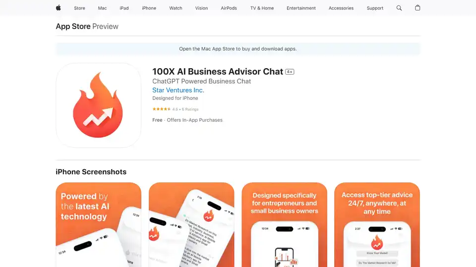 100X AI Business Advisor Chat