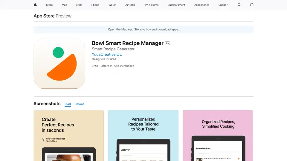 Bowl Smart Recipe Manager