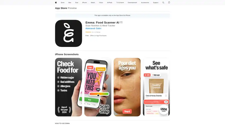 Emma: Food Scanner AI