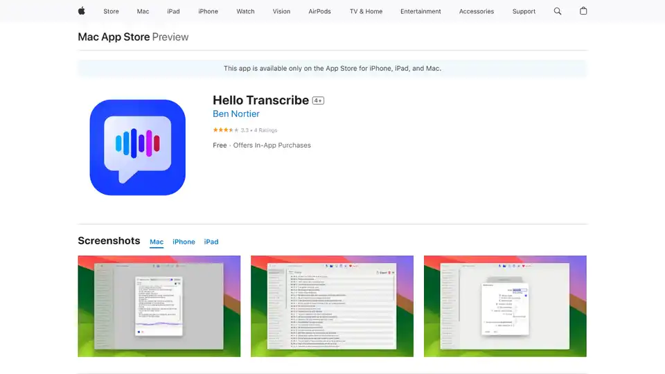 Hello Transcribe