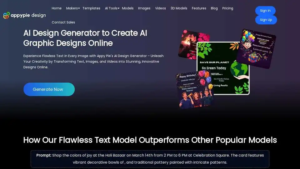 Appy Pie AI Design Generator