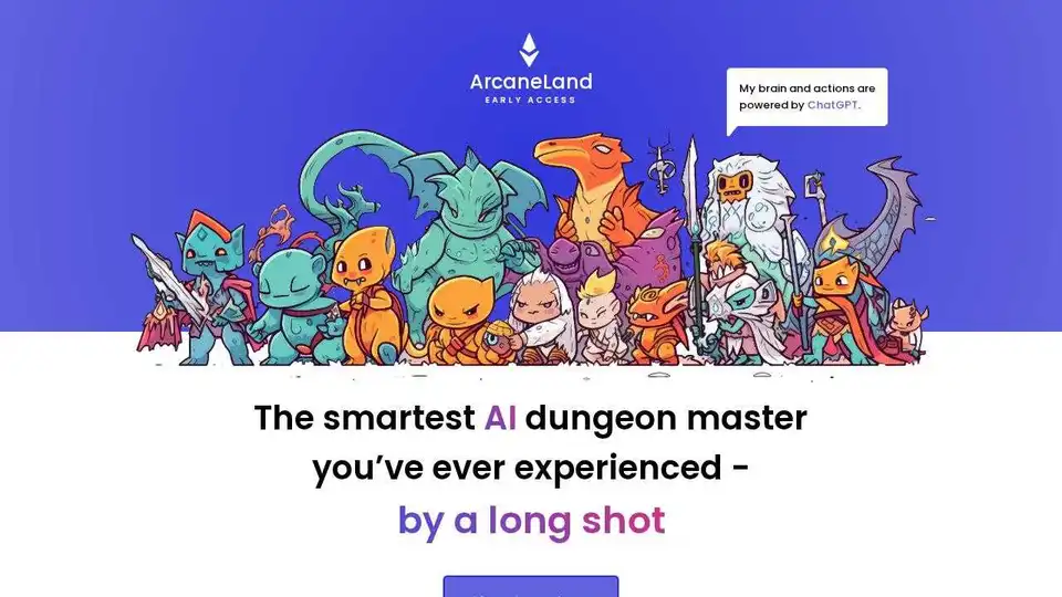 ArcaneLand - AI Dungeon Master with XP, Items, Quests & more!