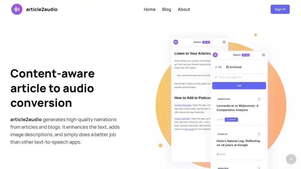article2audio