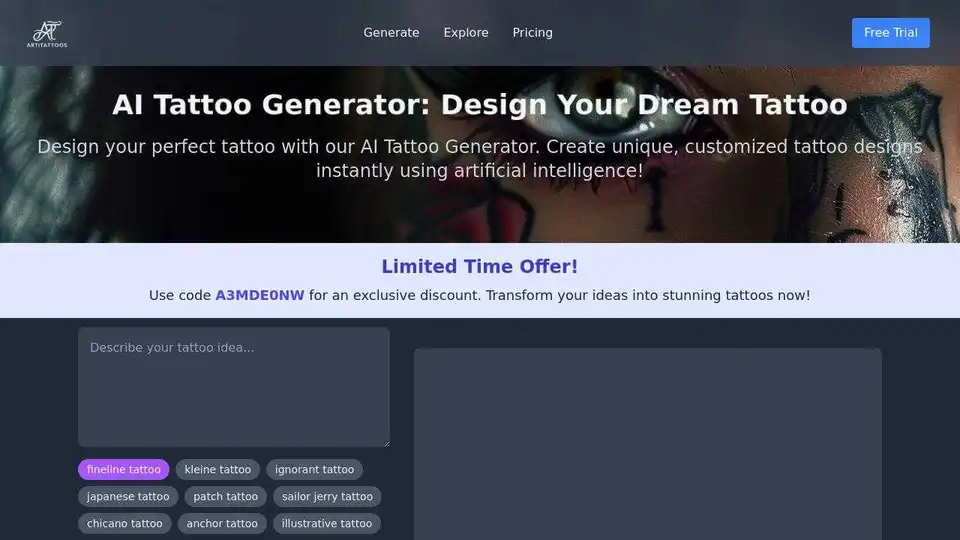 AI Tattoo Generator
