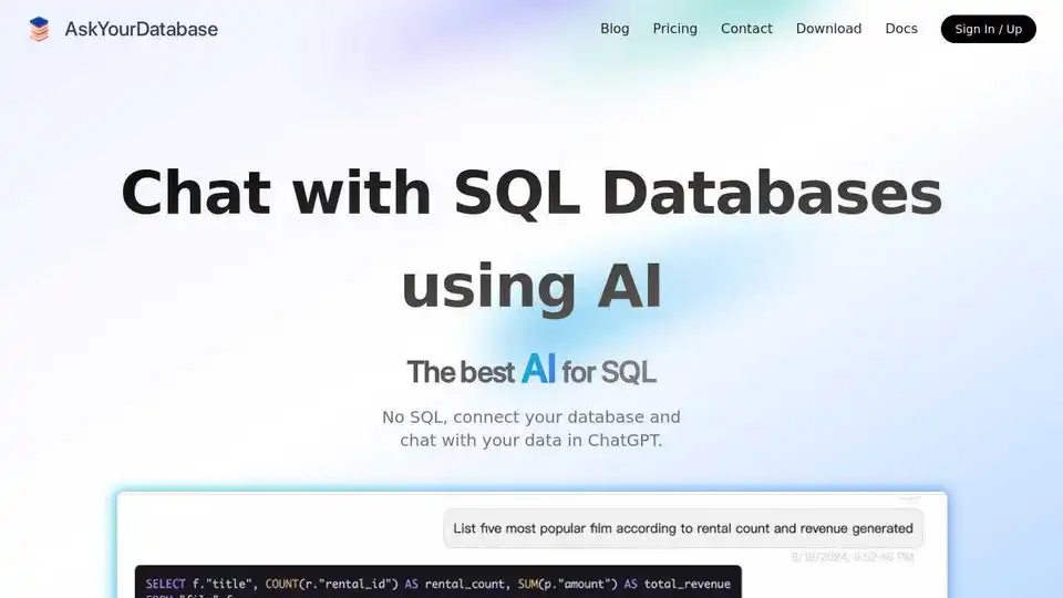 AskYourDatabase