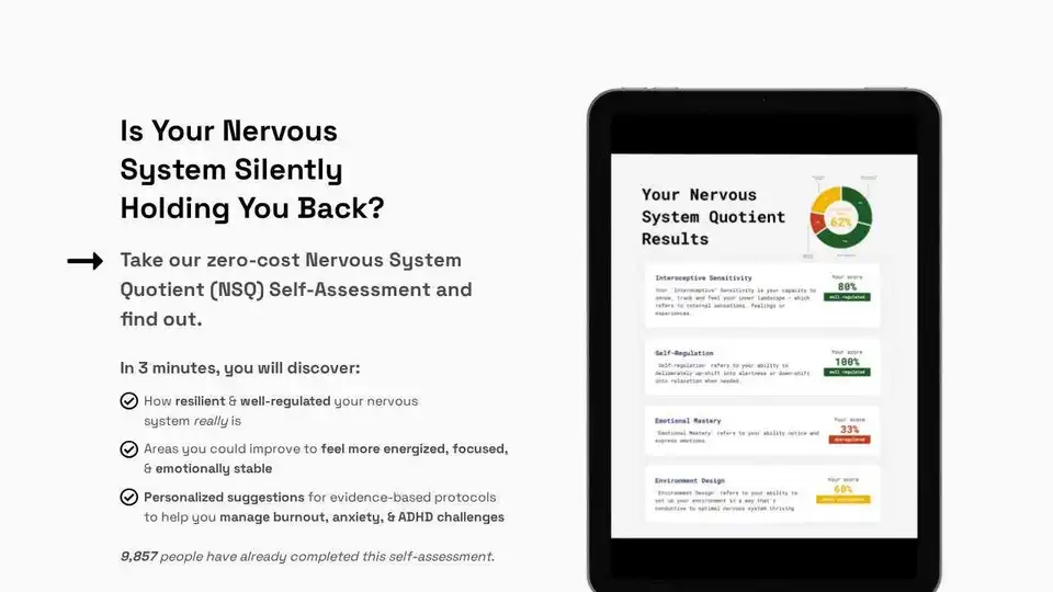 Nervous System Quotient (NSQ) Self-Assessment