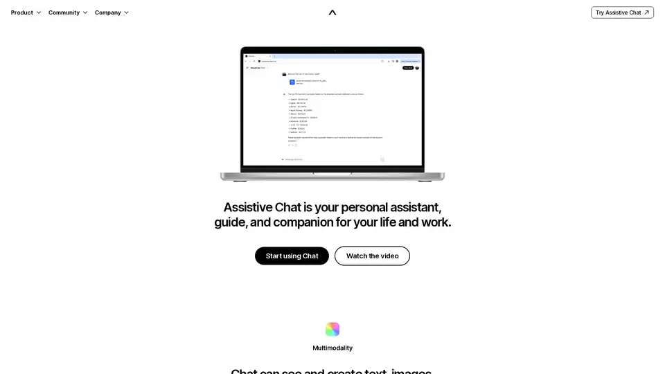 Assistive Chat