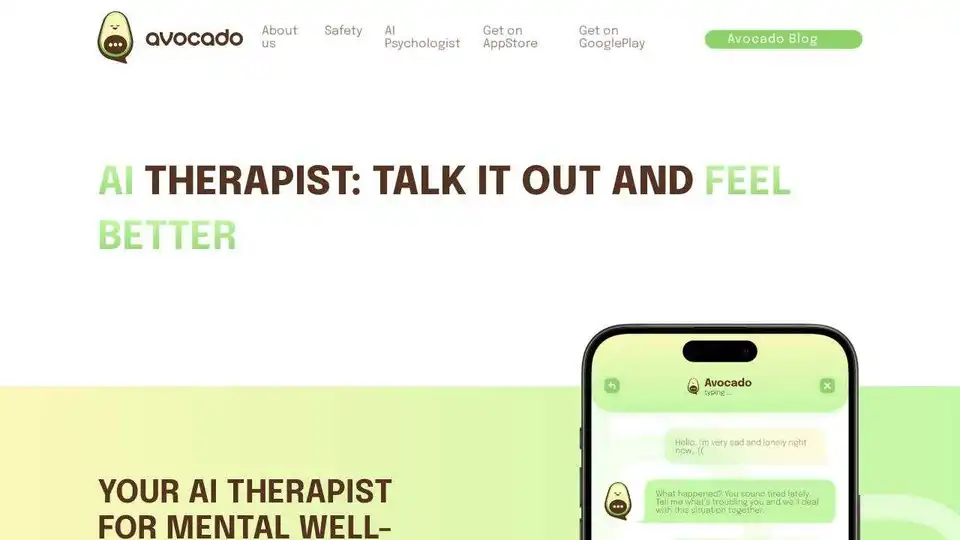 Avocado - AI Therapist