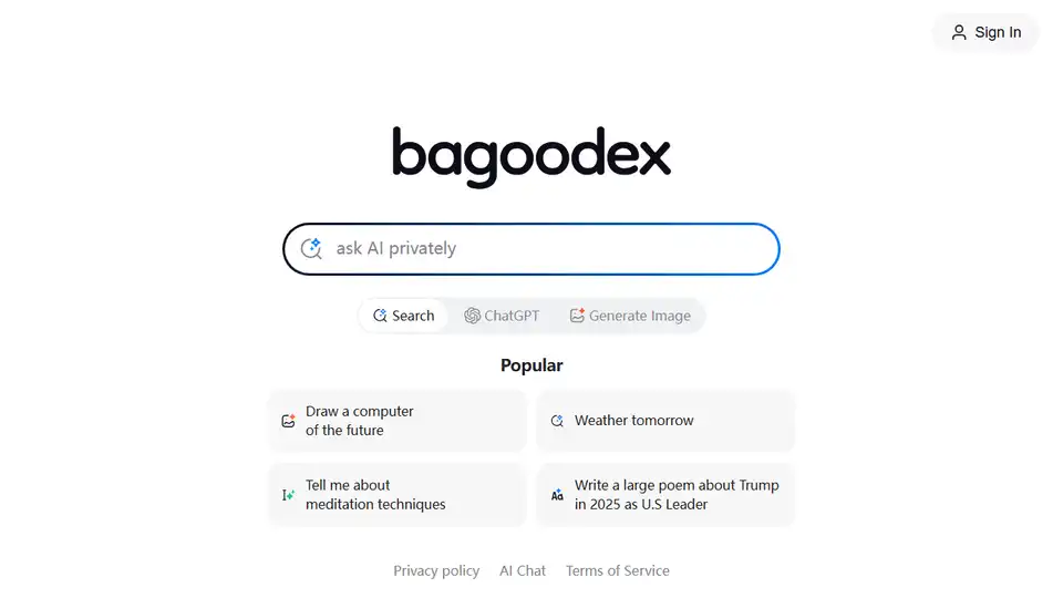 Bagoodex AI Question Answerer