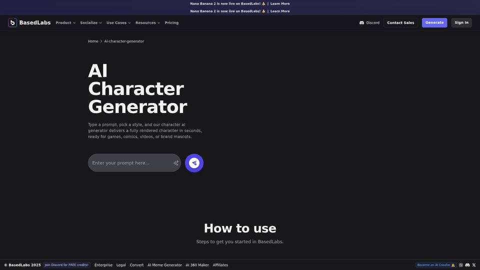 AI Character Generator | BasedLabs: Create Game-Ready Characters